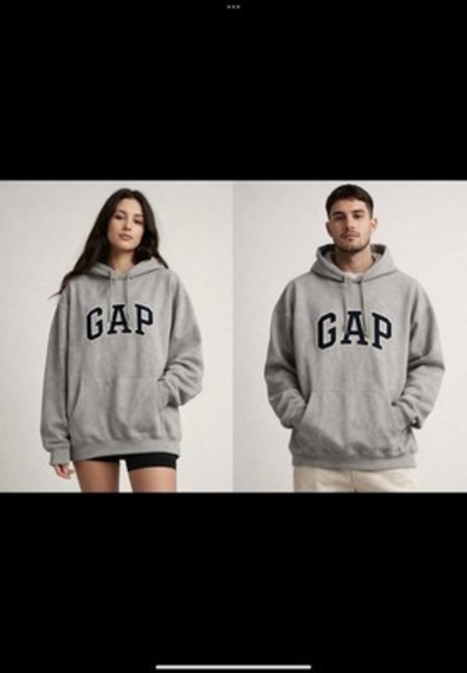 Vintage GAP Men’s Large Unisex Hoodie Sweatshirt Gray Athletic 90’s
